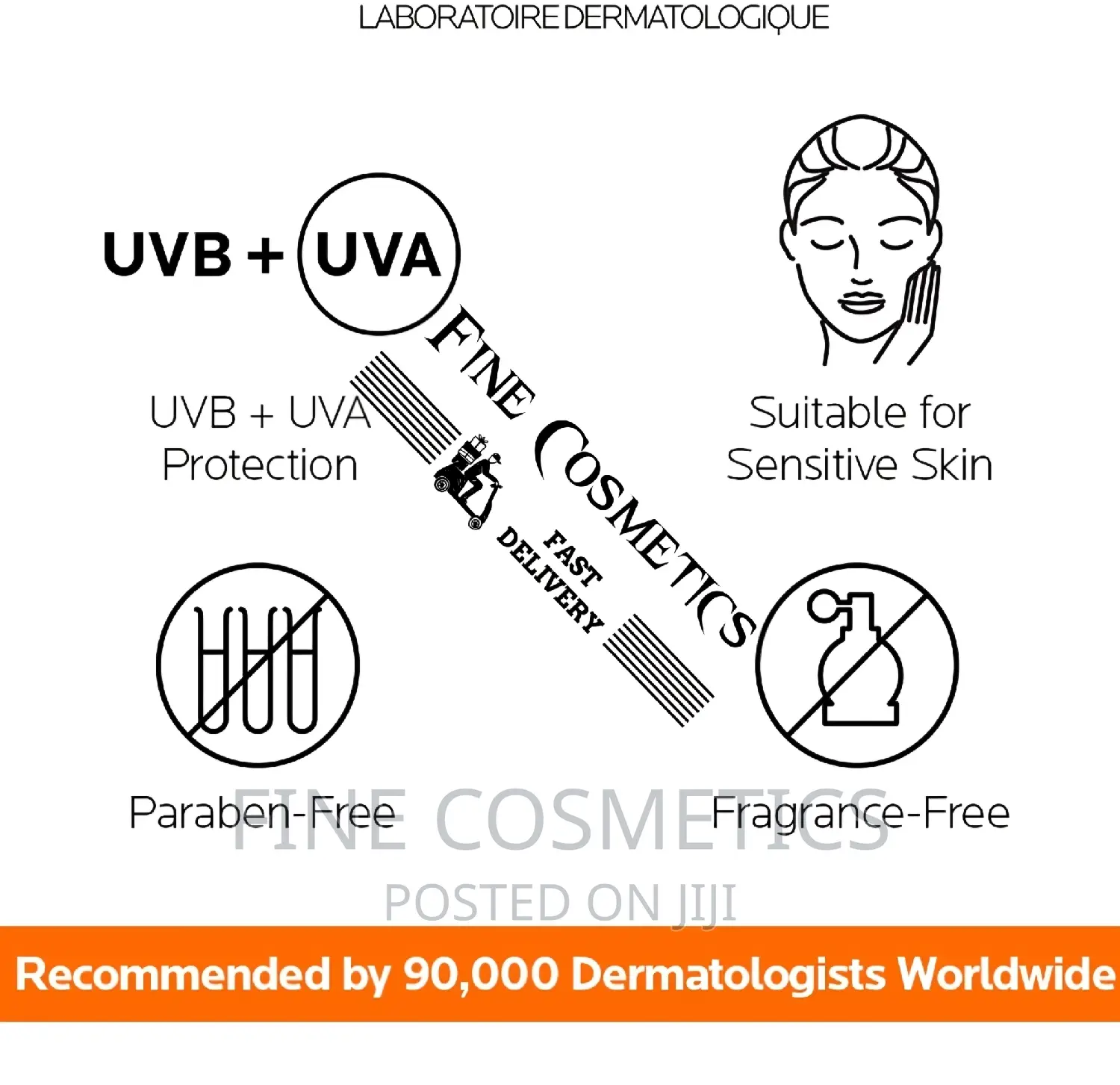 SPF65+ Anti-Shine Sunscreen 24hrs UV Protection Sunblock.