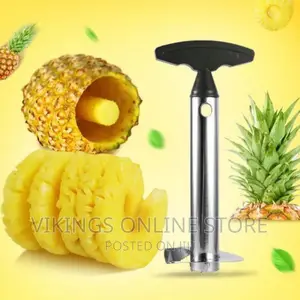 Stainless Steel Pineapple Peeler Cutter – Silver, Black