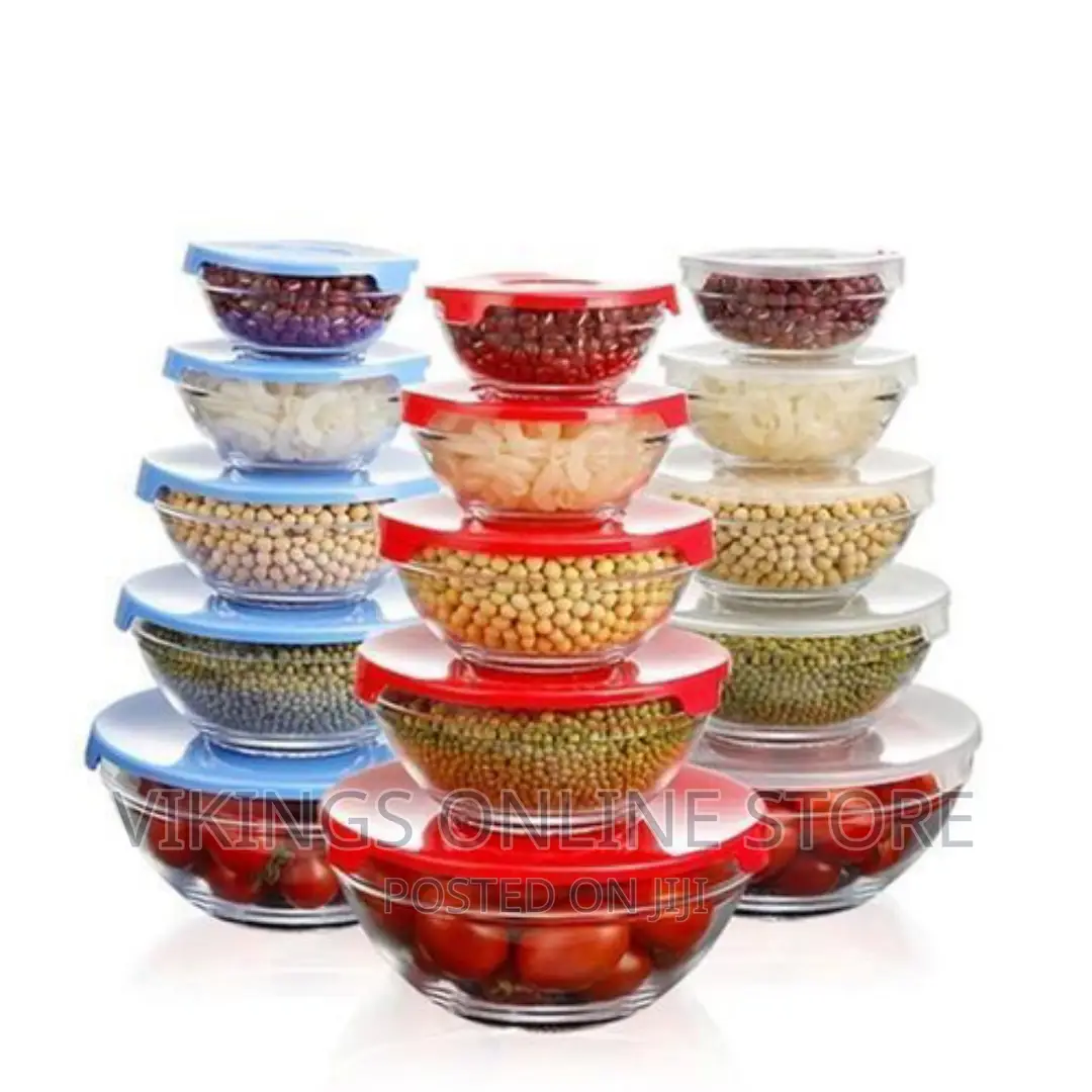 5 PCS Glass Bowl Set Transparent – Clear