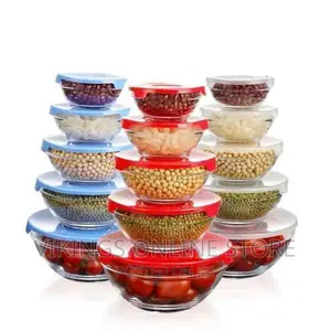 5 PCS Glass Bowl Set Transparent – Clear