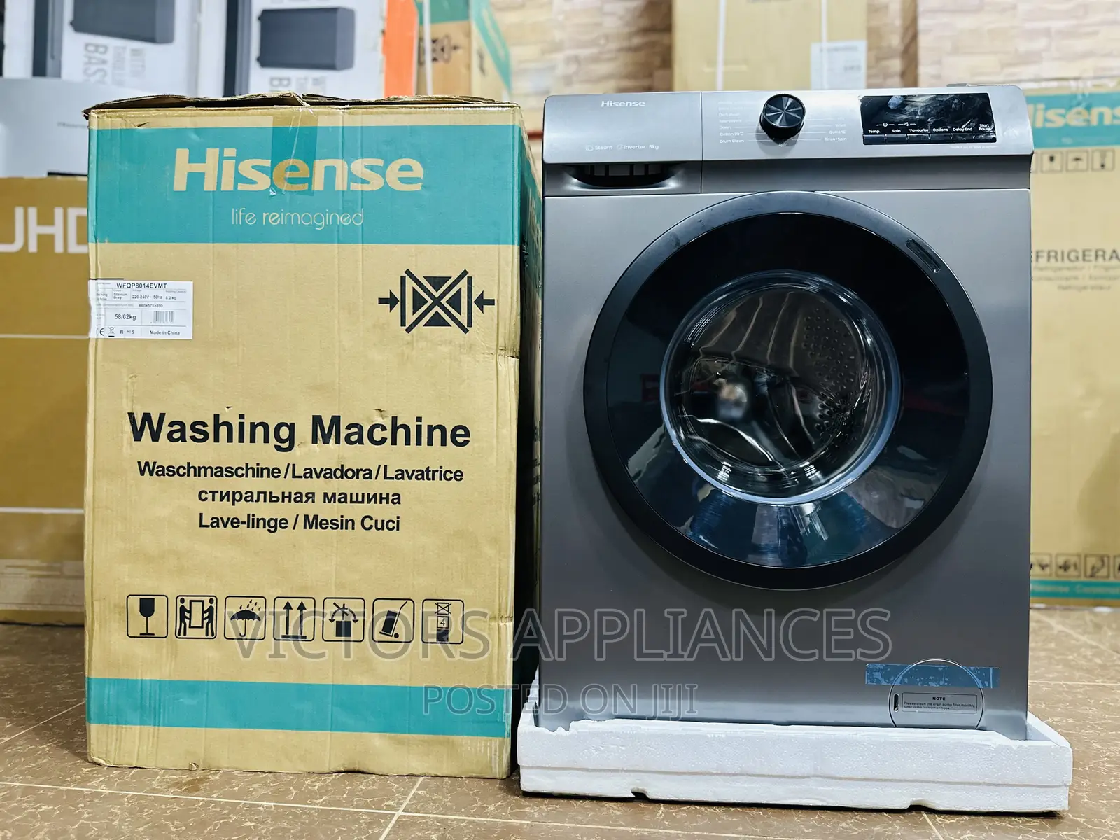 8kg Front-Loader Washing Machine Hisense Brand New