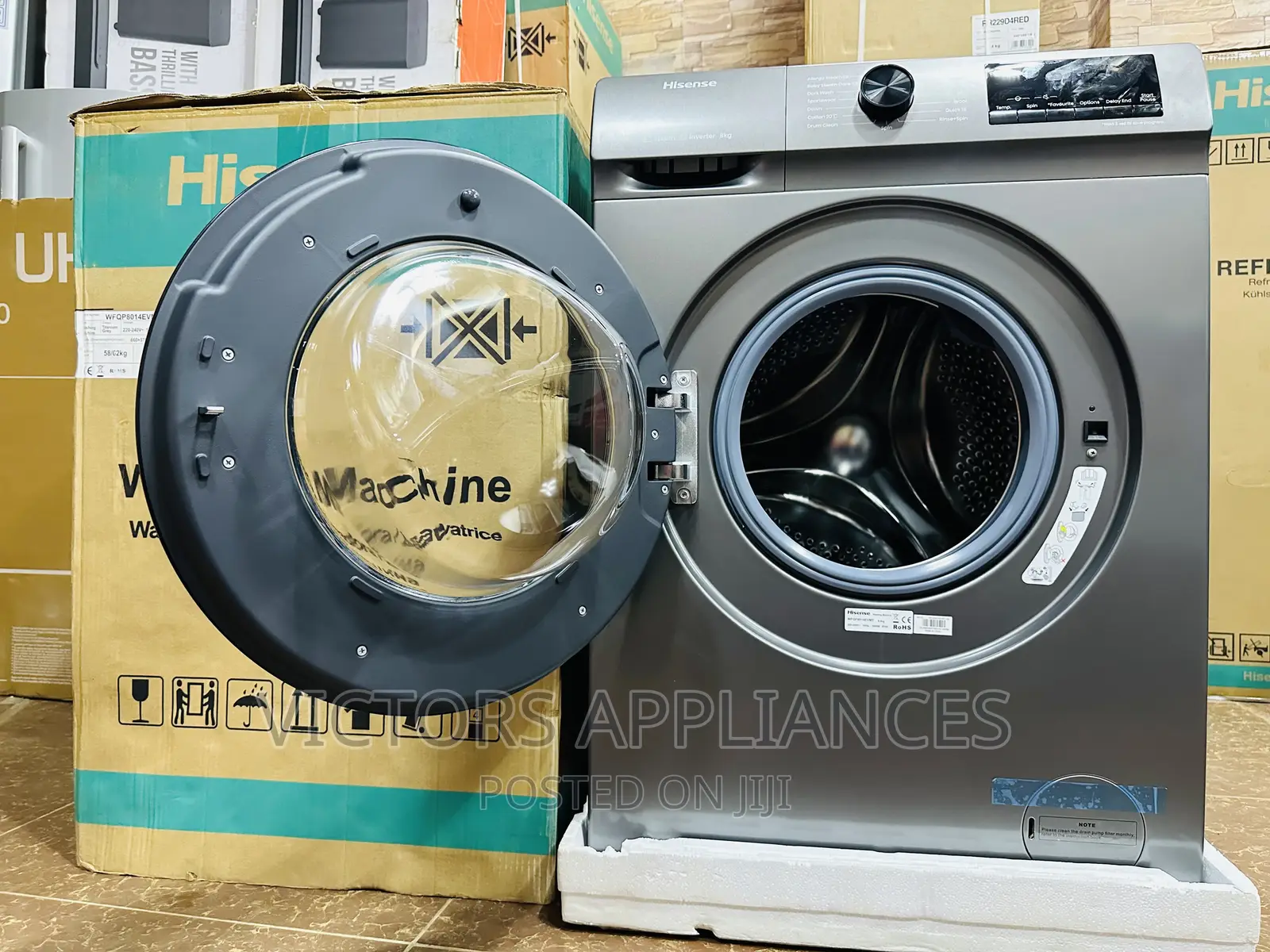 8kg Front-Loader Washing Machine Hisense Brand New