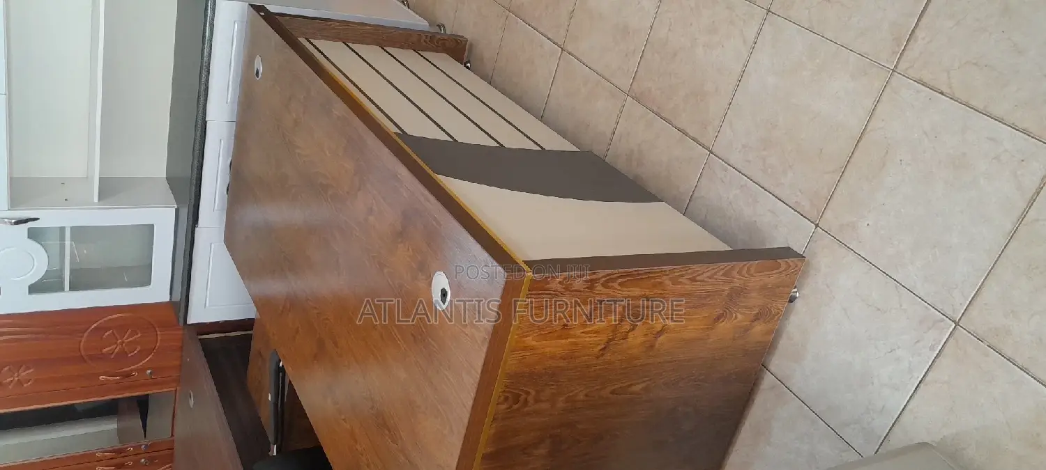 An Executive Table With Two Drawers Only.