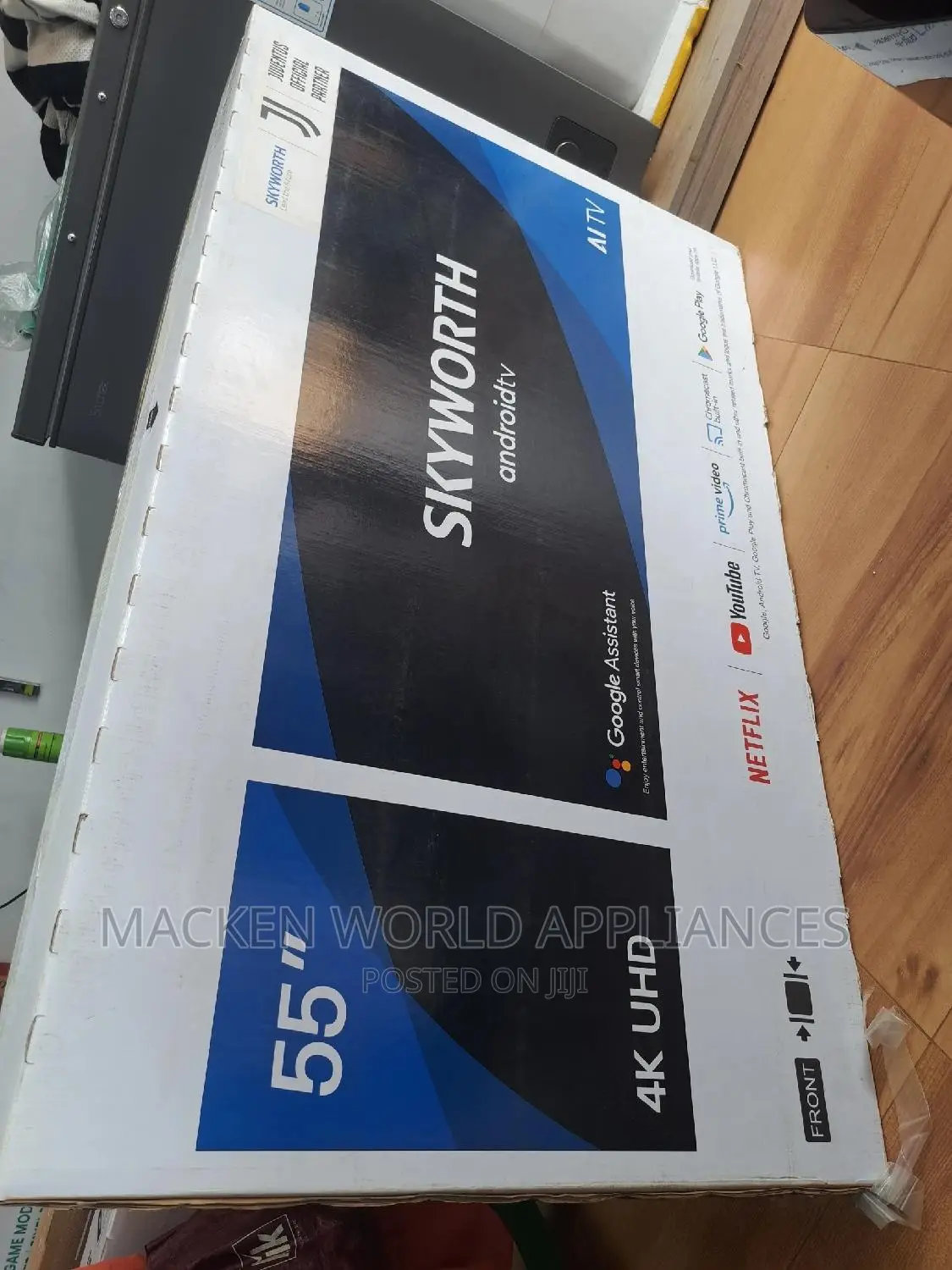 55 Skyworth Smart Android UHD Framless Inbuilt Decoder.