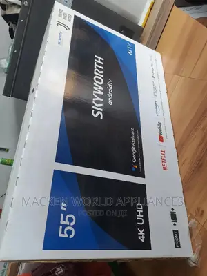 55 Skyworth Smart Android UHD Framless Inbuilt Decoder.