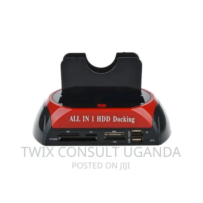 All in 1 HDD Docking Base USB 3.0 Hard Drive Card-Red