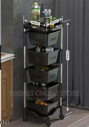Plastic Tier Kitchen Storage Rack