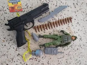 New Fancy Kids Toy Gun-Pistol(Big Size)With Knife Soldier