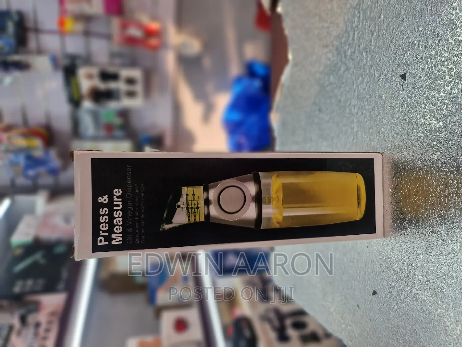 Oil and Vinegar Glass Measuring Bottle Dispenser