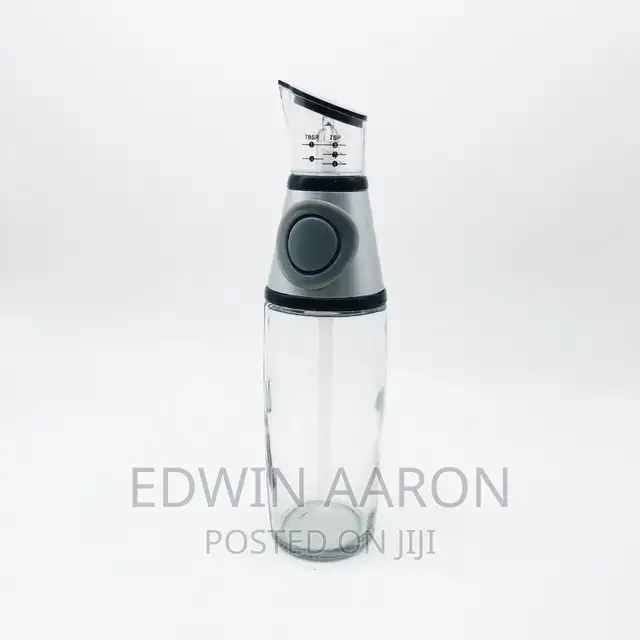 Oil and Vinegar Glass Measuring Bottle Dispenser