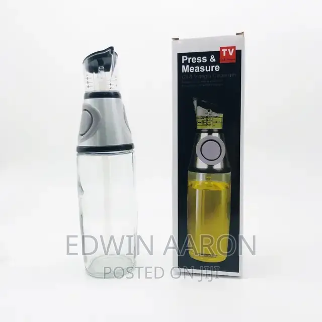 Oil and Vinegar Glass Measuring Bottle Dispenser