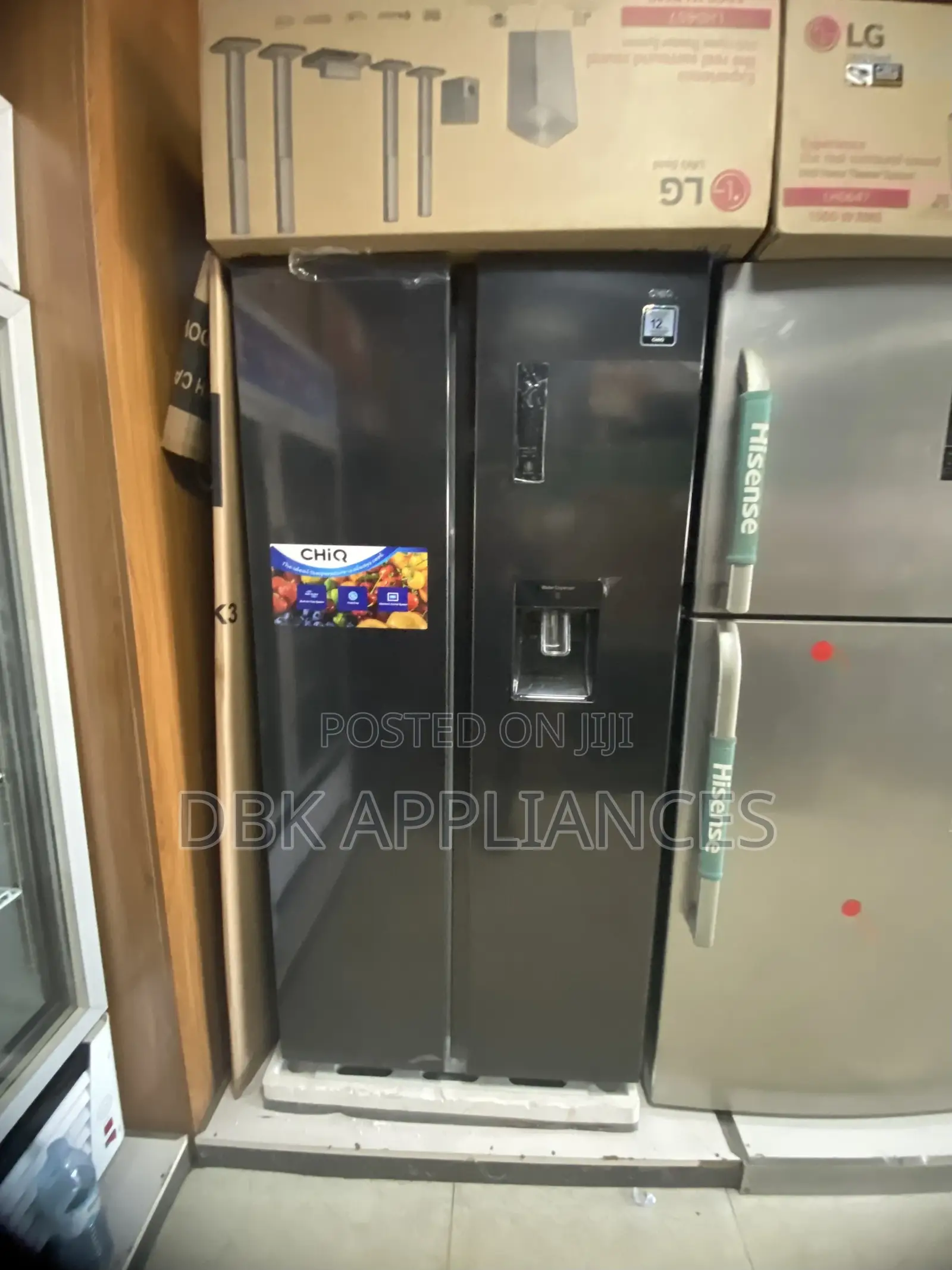 Chiq 560l Side by Side Refrigerator With a Dispenser 5yr War