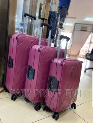 Executive Original Ruber Plastic Suitcases.Large. ( Orange)
