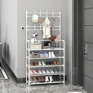 Clothes Hanger With Shoes Rack