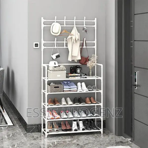 Clothes Hanger With Shoes Rack