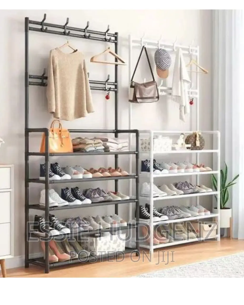 Clothes Hanger With Shoes Rack