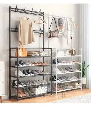 Clothes Hanger With Shoes Rack