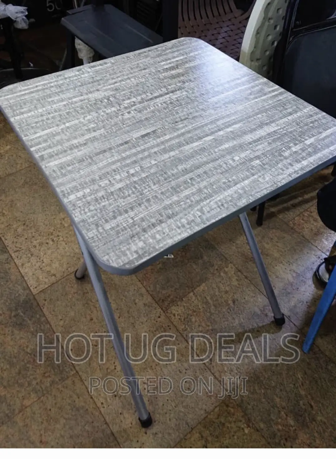 Folding Reading Table Brown -Grey