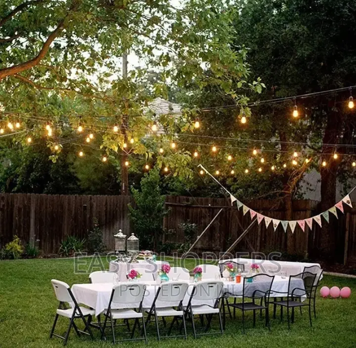 Warm Outdoor String Lights Edison Bulbs for Decorations 10m 20 Bulbs