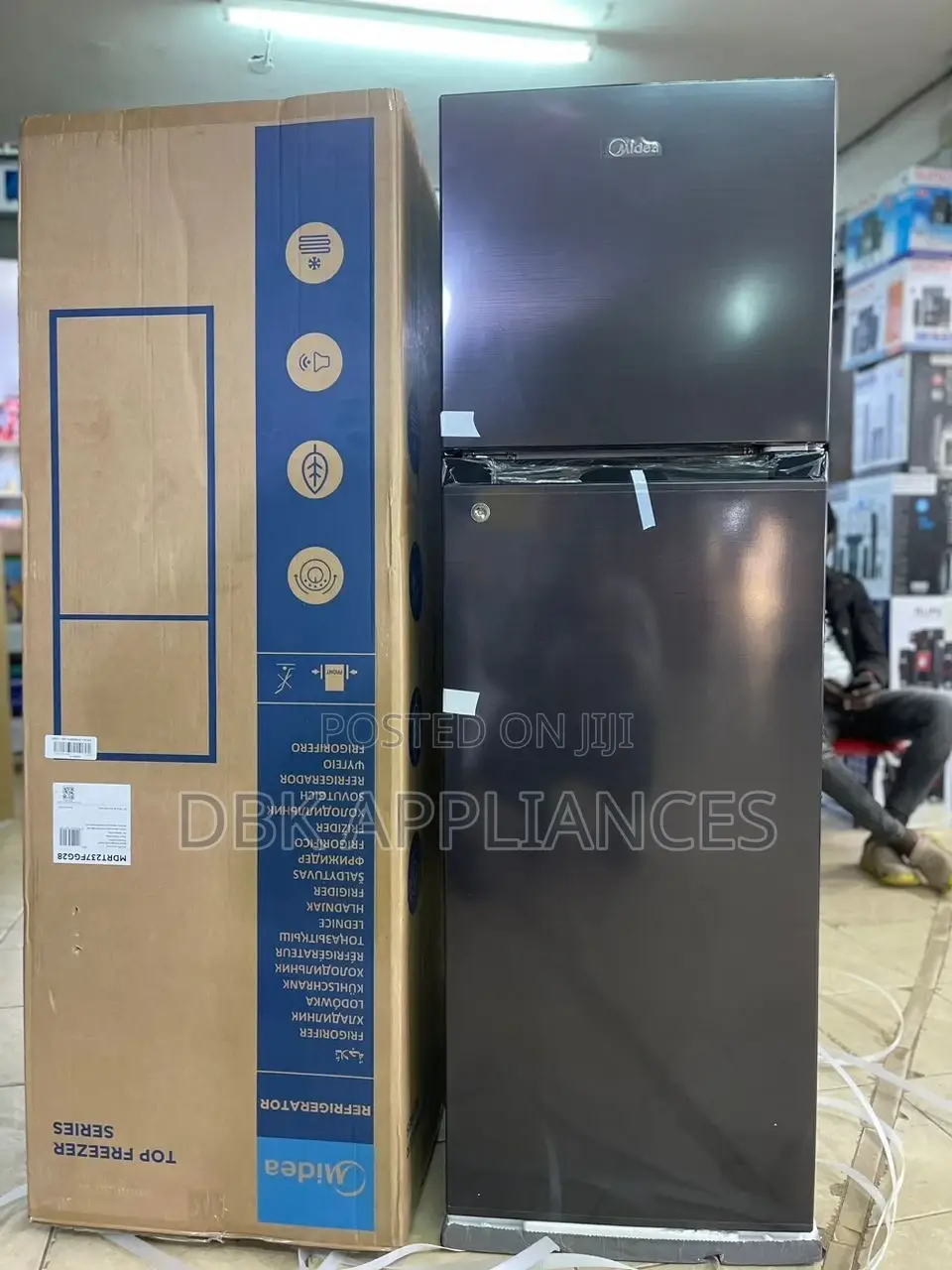 Midea 235L Double Door Refrigerator 5yr Warranty