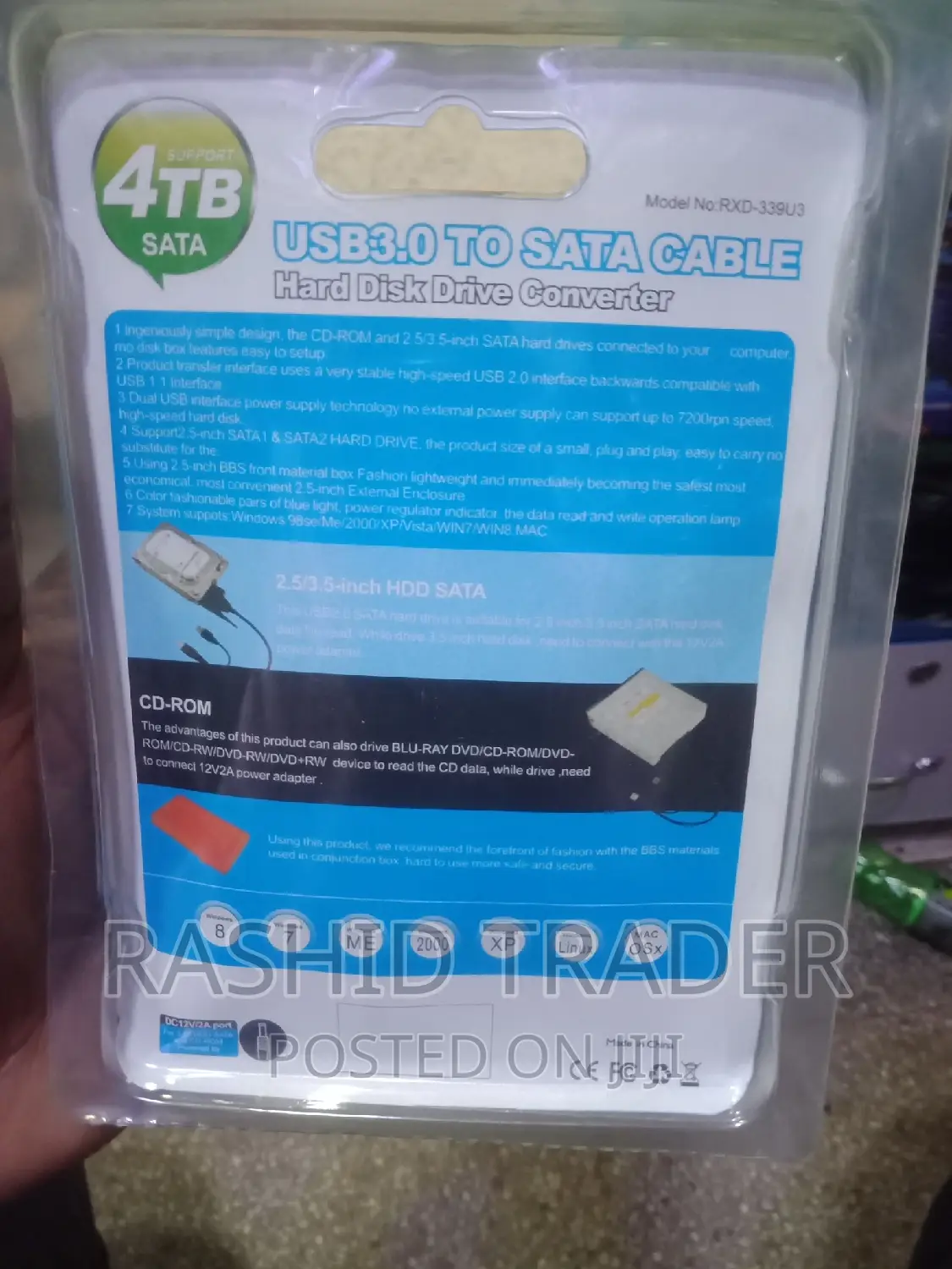 USB 3.0 to Data Cable Hard Disk Drive Converter