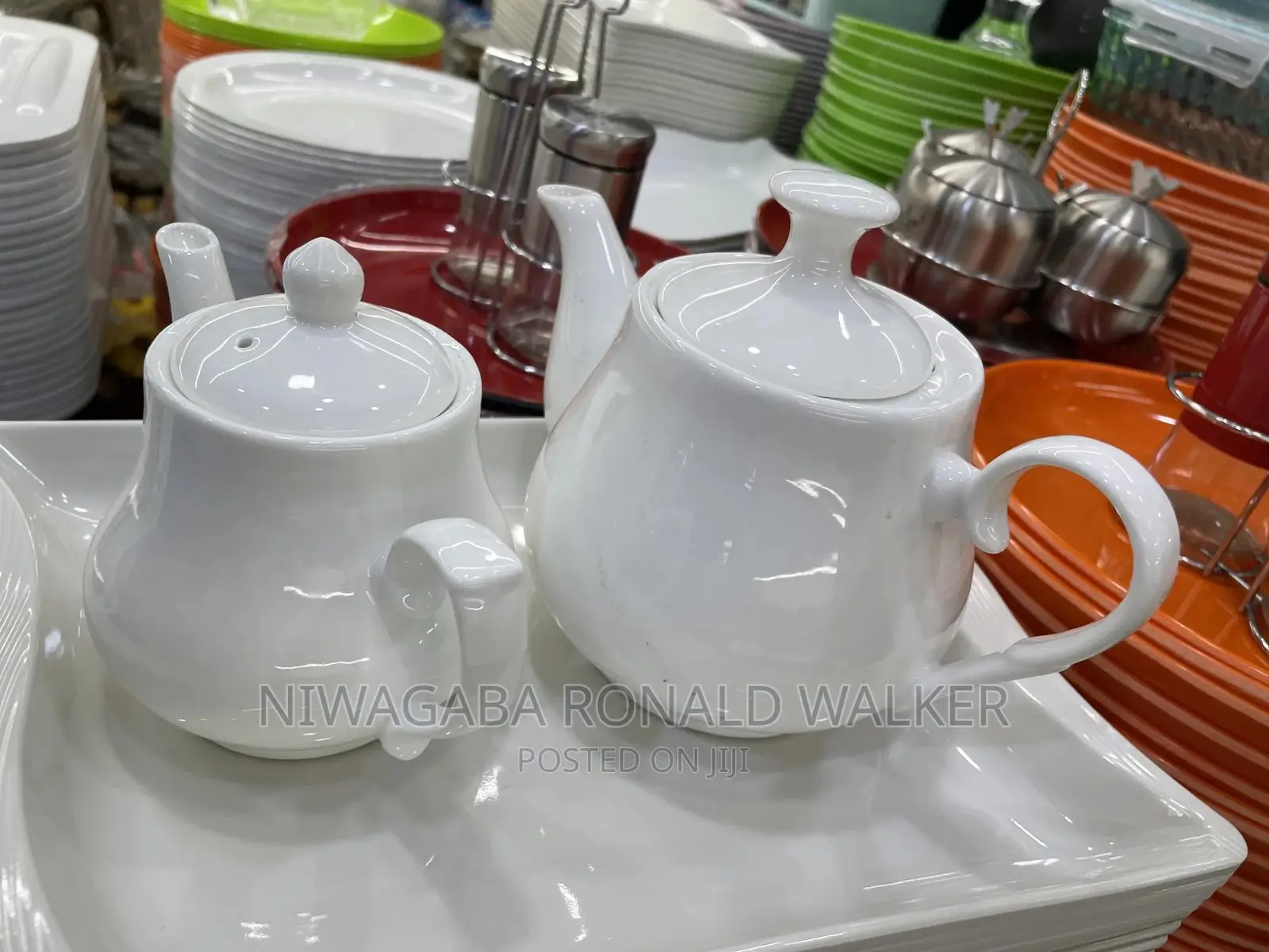 Ceramic Teapot 500ml 900ml White