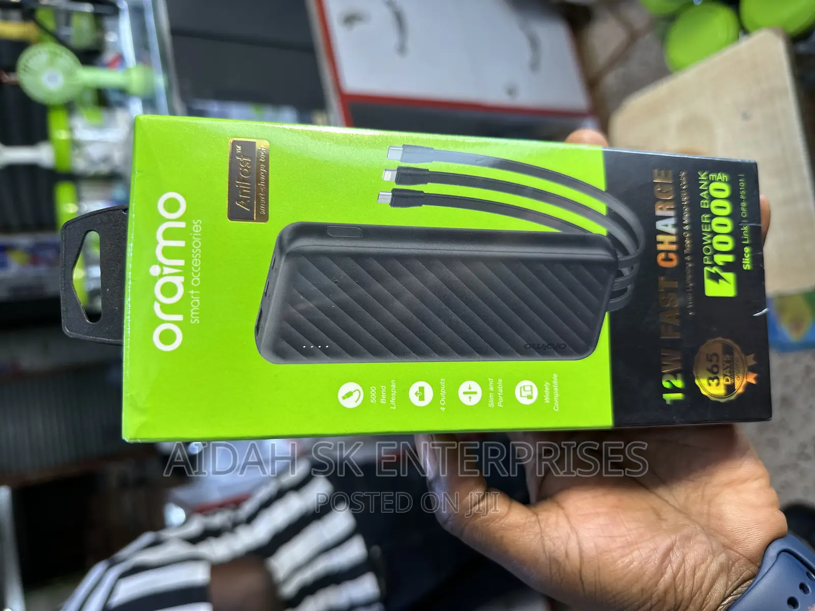 Oraimo 12W Fast Charge Power Bank