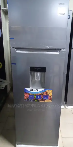 330L Chiq Double Door Fridge With Water Dispenser