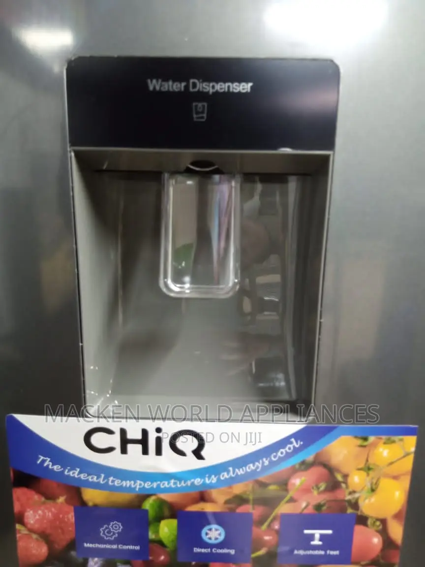 330L Chiq Double Door Fridge With Water Dispenser
