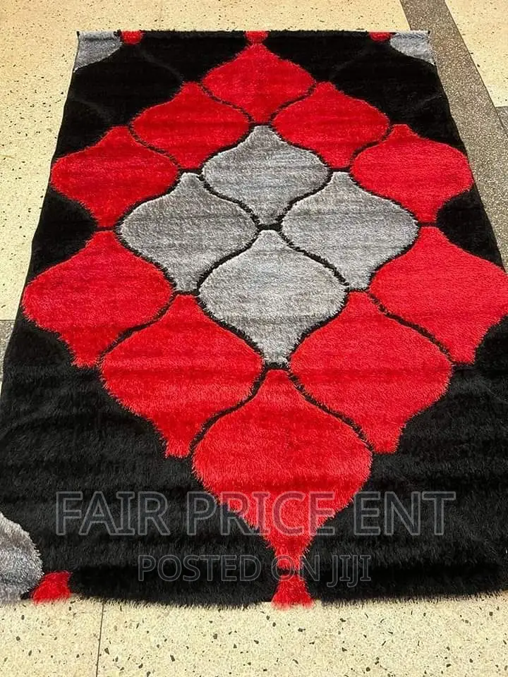 Original Shaggy Centre Carpets.1.5x2metres. ( Red)