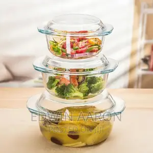 Glass Serving Dish Set 3pc
