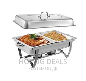 9.5L Stainless Steel Double Serving/Chafing Dish Food Warmer