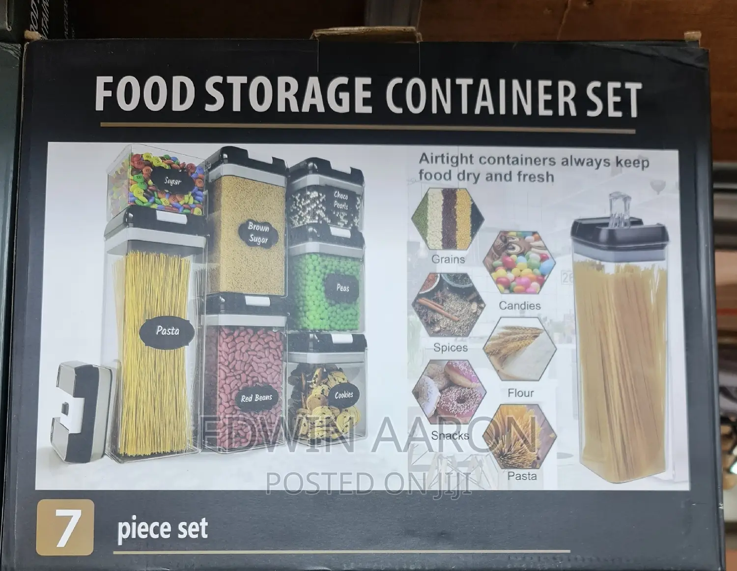 Airtight Cereal Container 7pc Set