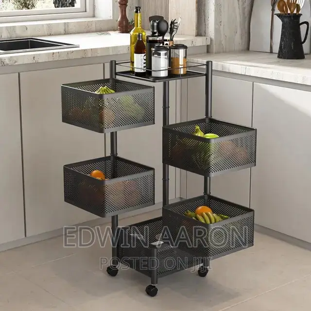 5 Tier Move Able Vegetable Kitchen Rack