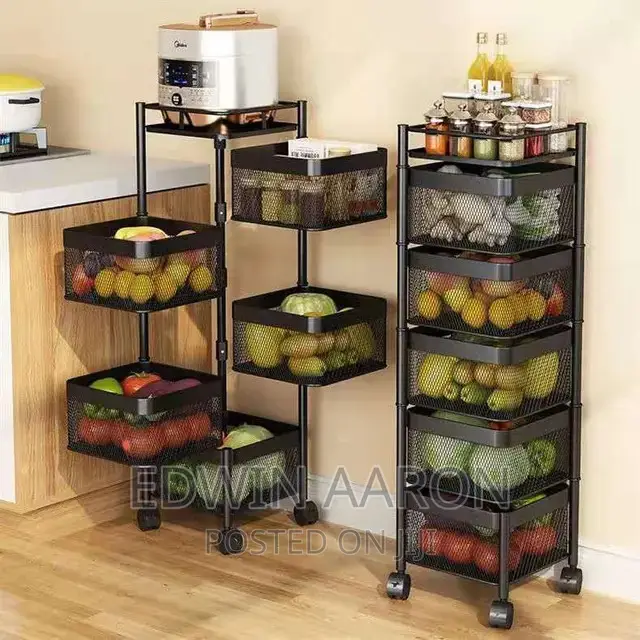 5 Tier Move Able Vegetable Kitchen Rack