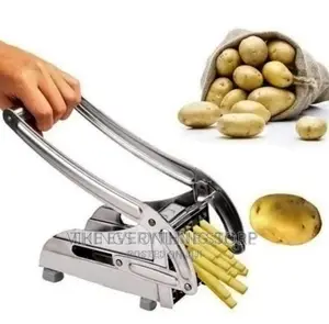 Stainless 2 Blades Potato Chipper Slicer Chip Cutter Chopper