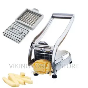 Stainless 2 Blades Potato Chipper Slicer Chip Cutter Chopper