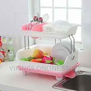 2tier Plastic Kitchen Dish Drainer