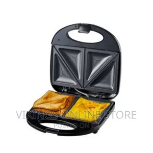 ANIVAS 2 Slice Sandwich Maker With Non Stick Plate Black
