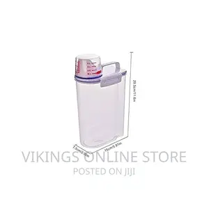 4 Pieces 2L Food Plastic Storage Grains Cereal Containers-