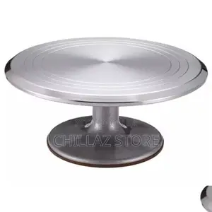 Stainless Steel Rotating Cake Turntable.