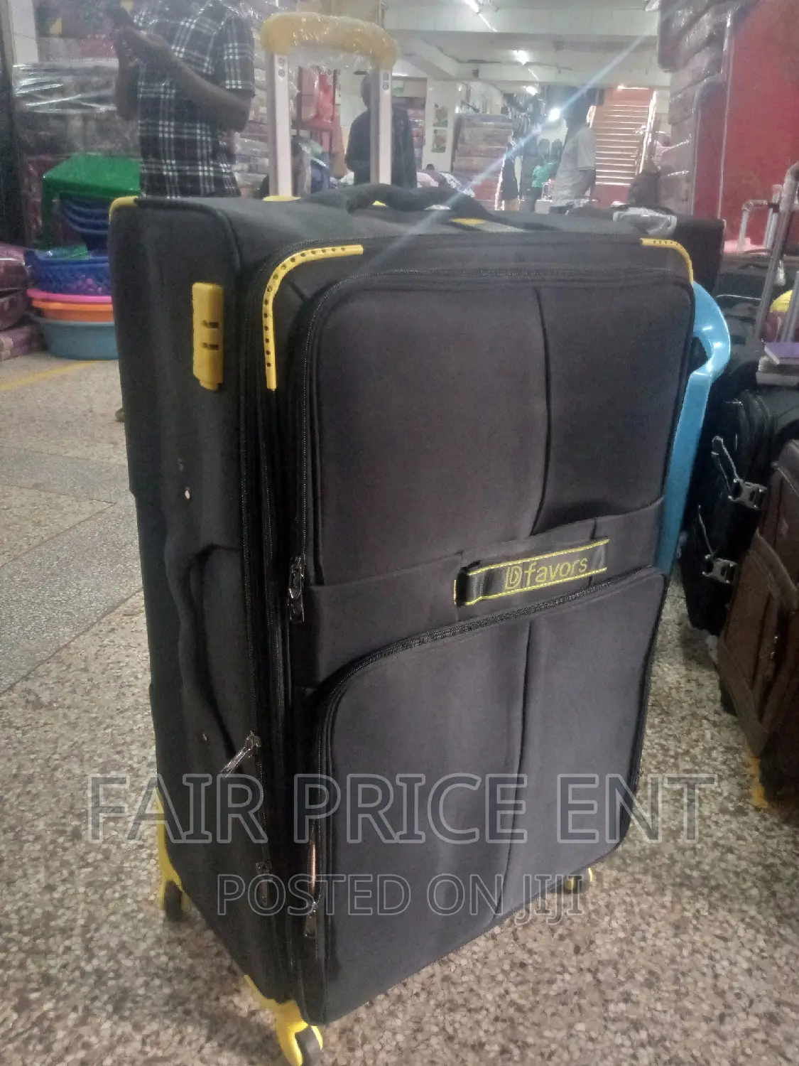 Original Cloth Suitcase. Large Size.( Black)
