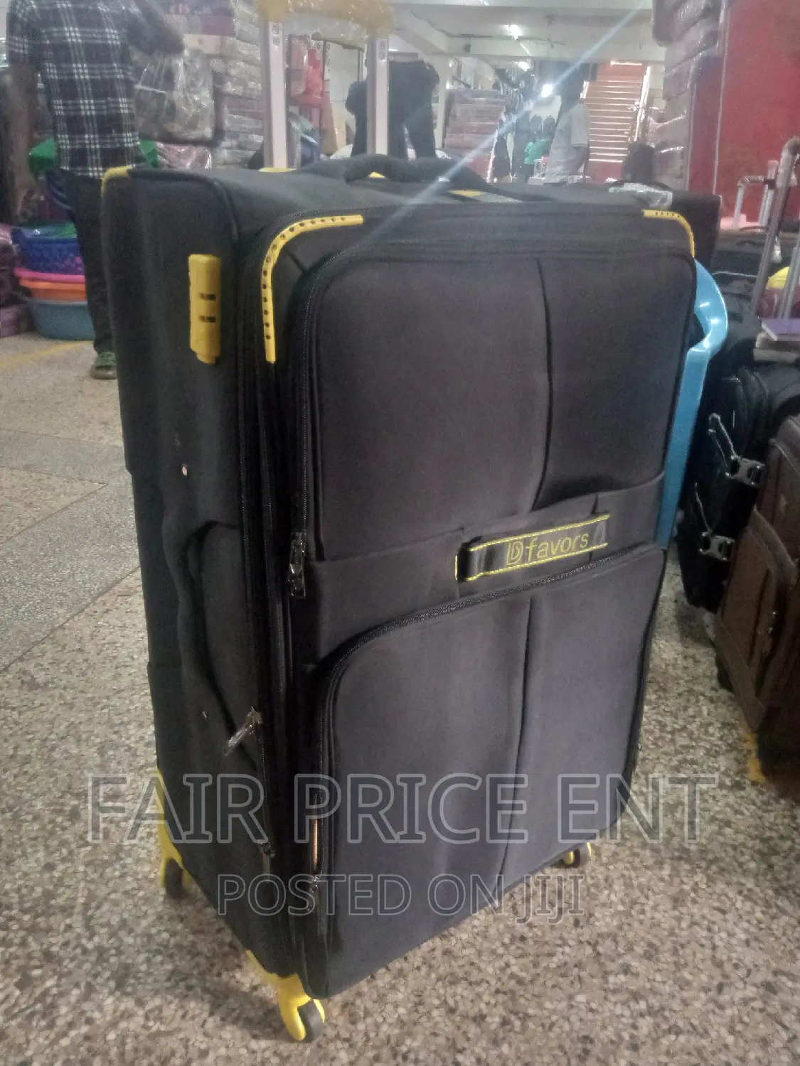 Original Cloth Suitcase. Large Size.( Black)