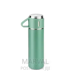 Vacuum Flask Set With 3 Stainless Steel Cups