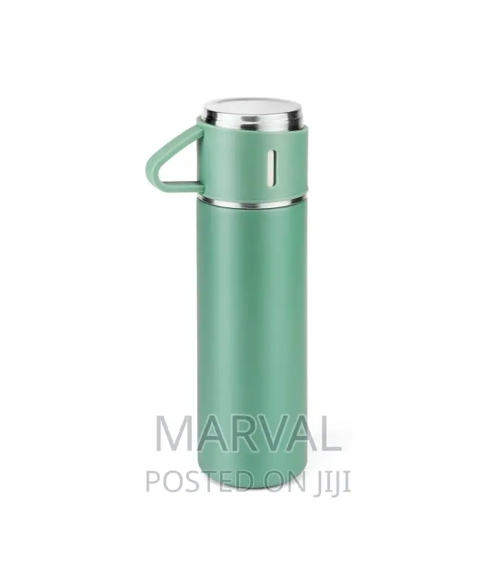 Vacuum Flask Set With 3 Stainless Steel Cups