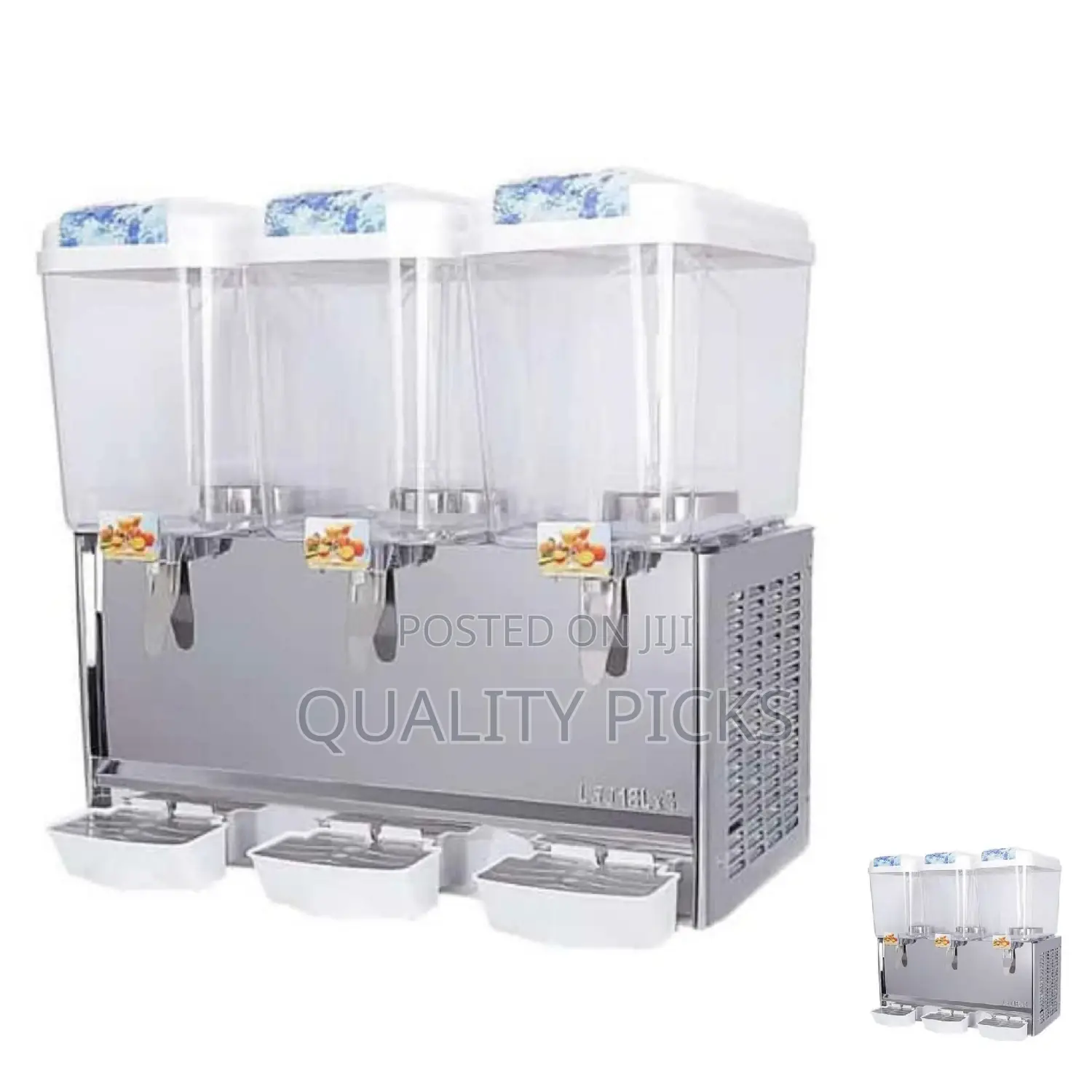Electric Triple Glass Juice Dispenser
