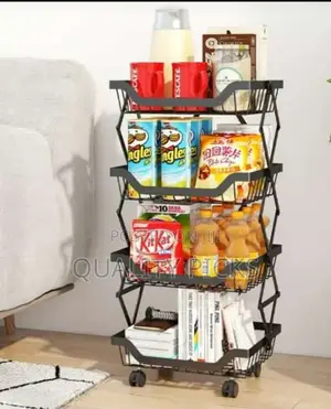Metallic Storage Rack Organizer