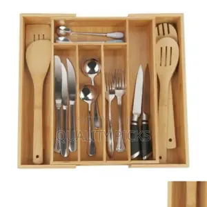 Portable Wooden Cultary Drawer Organizer