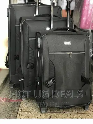 3 Pieces Set of Travel. SUITCASE- Black