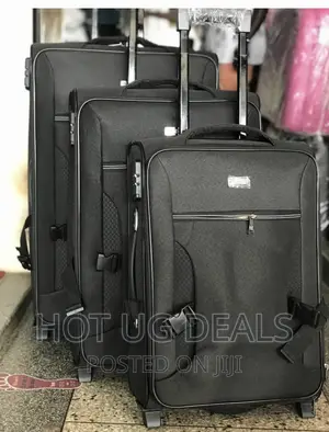 3 Pieces Set of Travel. SUITCASE- Black